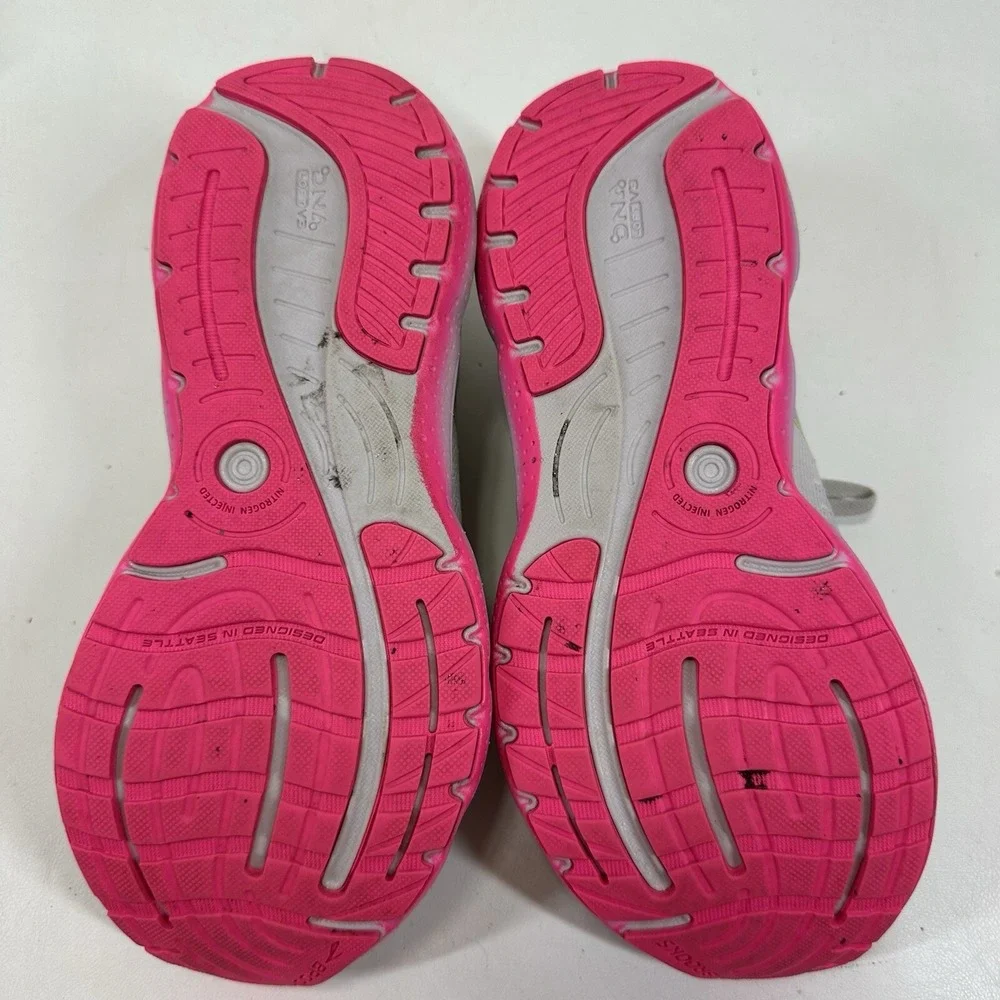 Brooks Womens Glycerin 20 Gray Pink Running Shoes Size 9 B‎